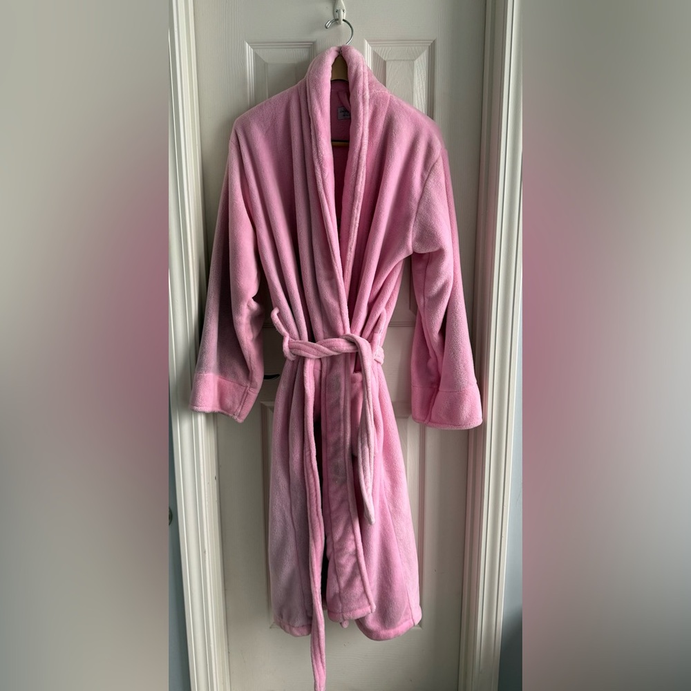 NWOT, women’s robe, pink, inspirational quote - Picture 2 of 5